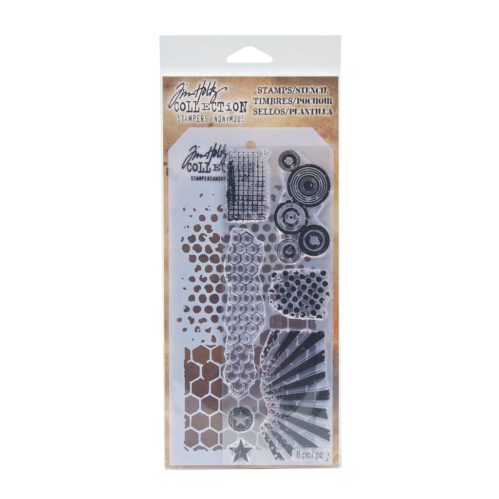 Shop For The Tim Holtz Stampers Anonymous Stamps Stencil Set Retro Pattern At Michaels